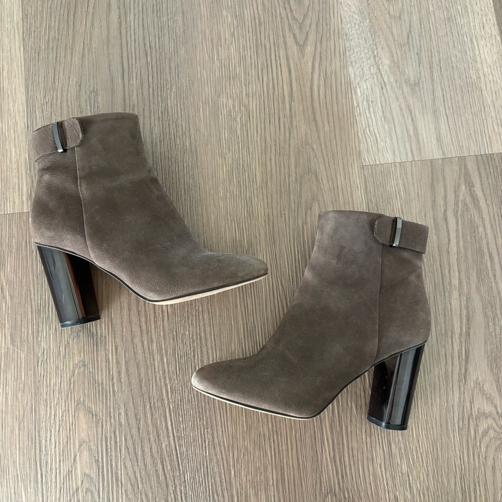 Women’s G.I.L.I Leather Block Heel Ankle Boots Size 7